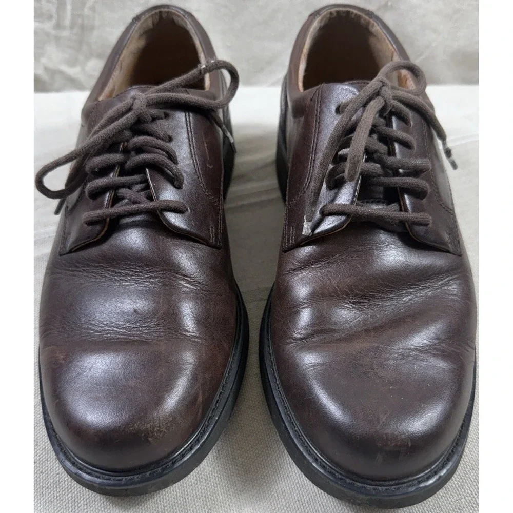 Rockport Mens 8.5 M Brown Leather Oxford‎ Shoes NO INSOLES Comfort Read
